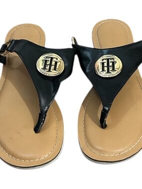 Tommy Hilfiger Black Sandals-Size 8 1/2
